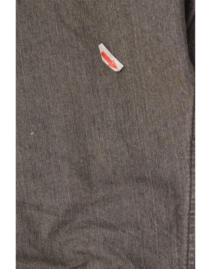 Calça jeans reta regular feminina Marks & Spencer W36 L33 algodão cinza