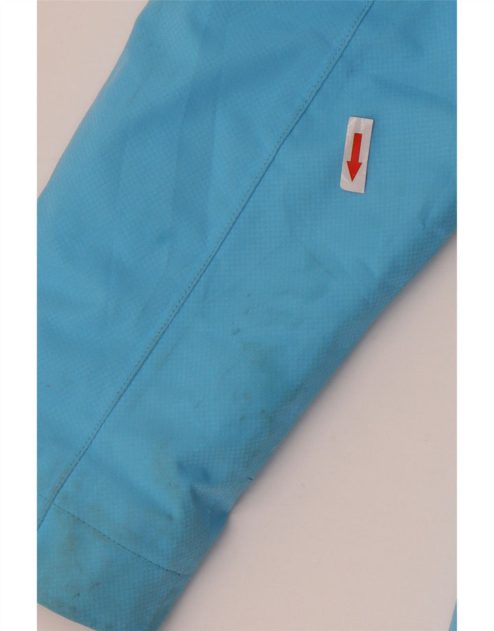 Jaqueta de esqui com capuz feminino Salomon UK 14 poliéster azul médio