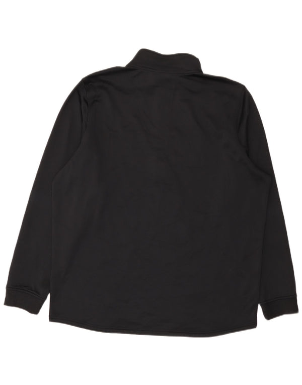Under Armour Mens Zip Neck Regular Fit Top Manga Longa XL Preto Esportes