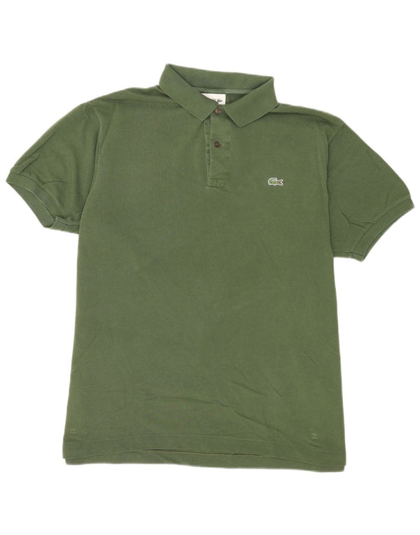Camisa polo masculina Lacoste Classic Fit tamanho 7 2XL algodão verde