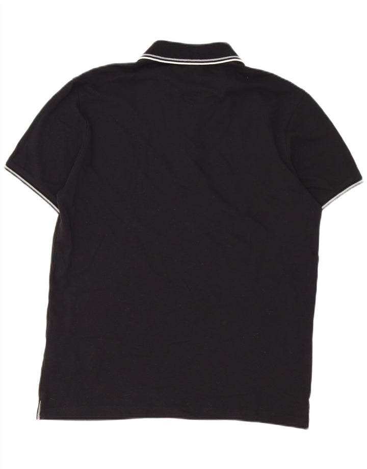 Camisa polo masculina CHAMPION pequena de algodão preto