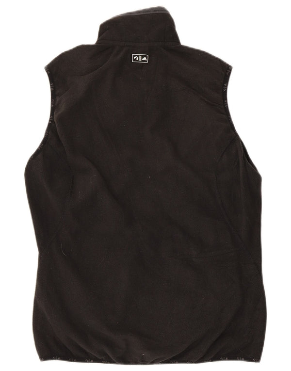 Adidas Womens Climawarm Fleece Gilet UK 14 Médio Preto Colourblock