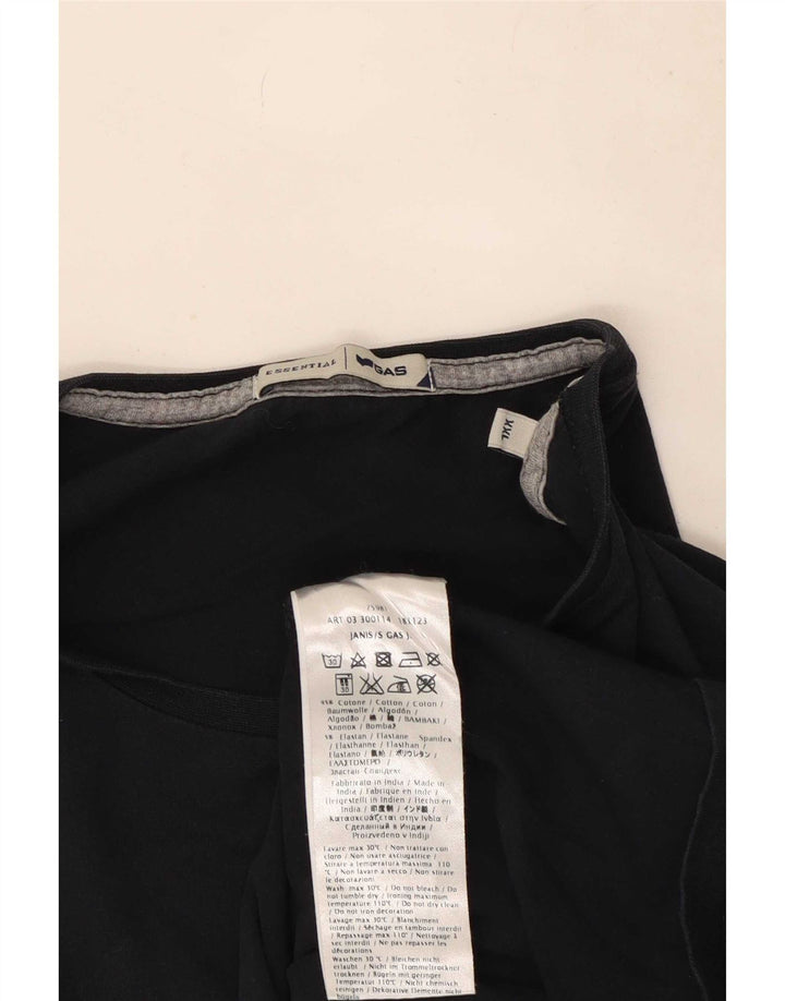 Top masculino Gas de manga comprida 2XL algodão azul marinho