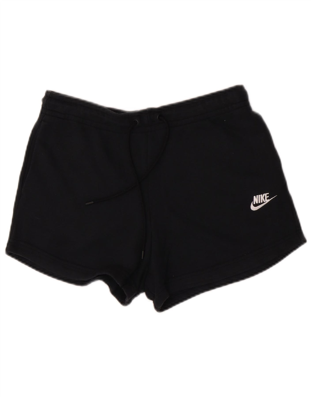 Shorts esportivos femininos Nike UK 10 pequeno algodão preto