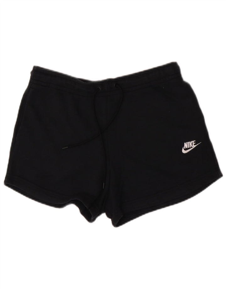 Shorts esportivos femininos Nike UK 10 pequeno algodão preto