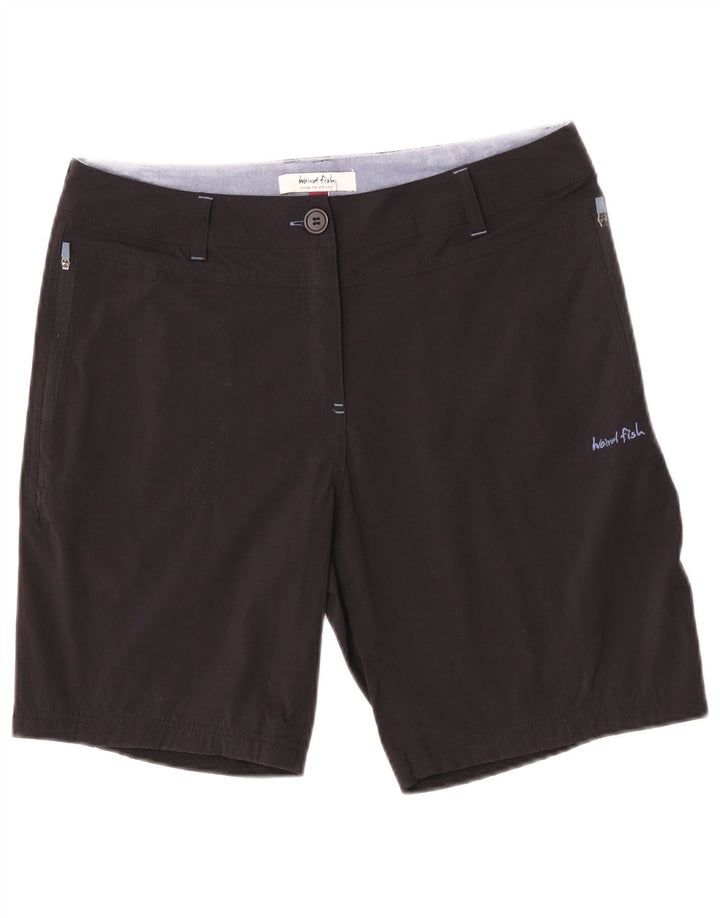 Shorts de caminhada feminino Weird Fish UK 10 pequeno W30 preto