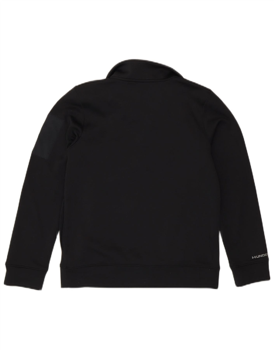 Moletom Under Armour Boys com zíper e gola 9-10 anos médio preto