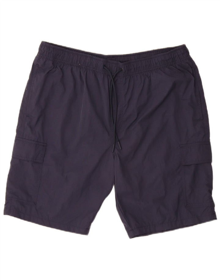 Shorts de natação masculino MARKS & SPENCER XL azul marinho poliamida