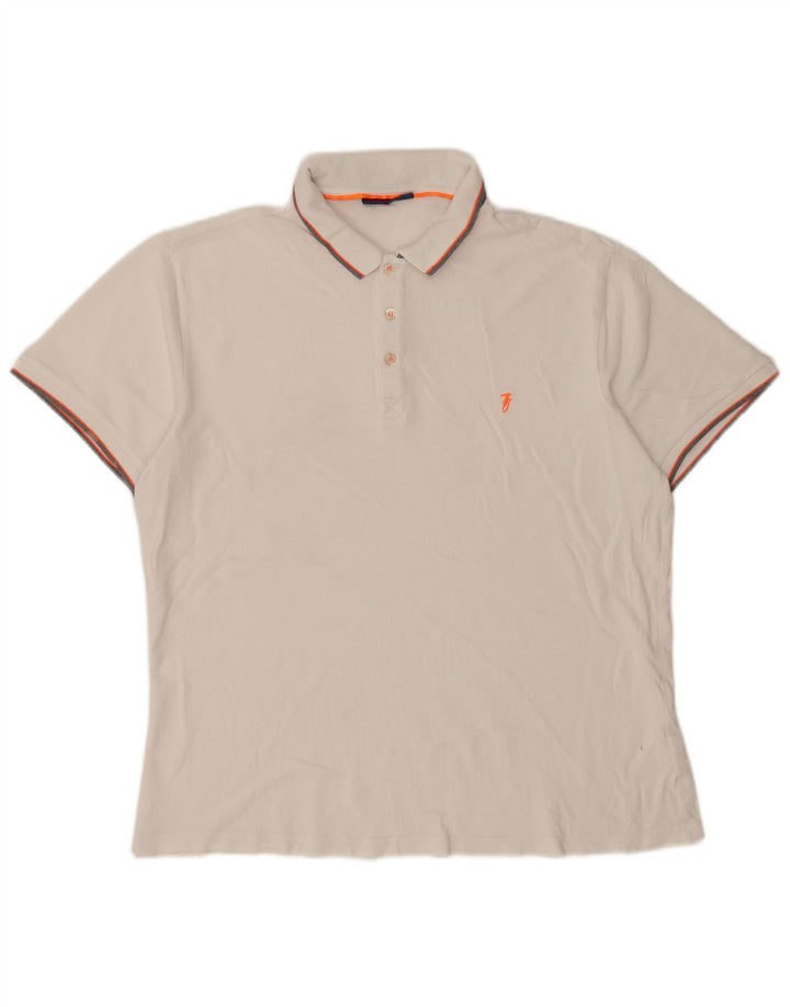 Camisa polo masculina Trussardi Jeans XL branca