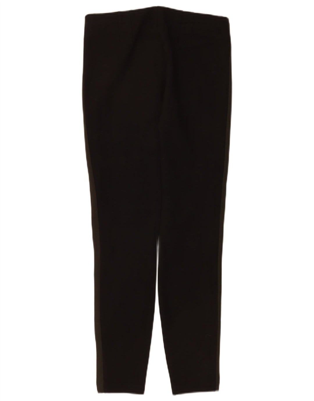 Calça de treino feminina Zara UK 12 médio preto colorblock viscose