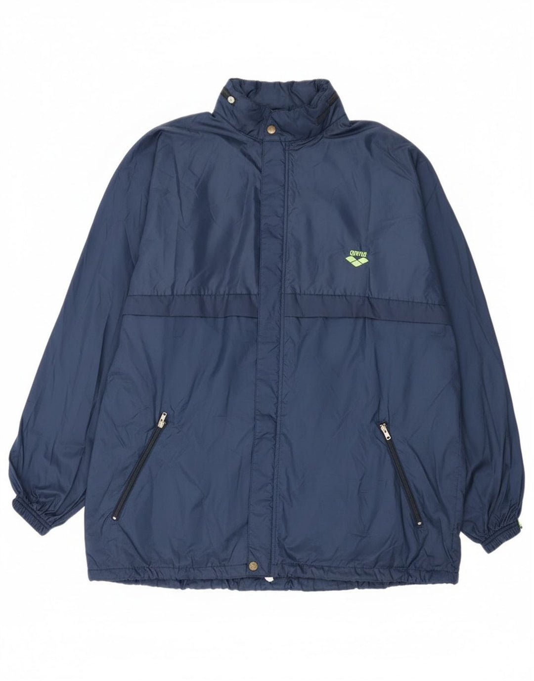 Jaqueta de chuva masculina Arena com capuz UK 42 XL azul marinho poliamida