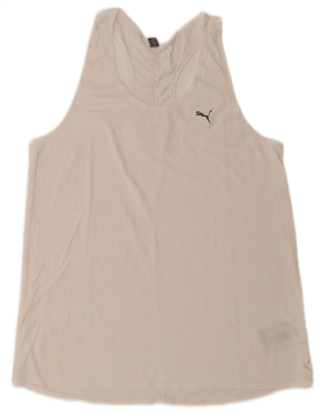 Puma Womens Vest Top UK 12 Médio Poliéster Branco