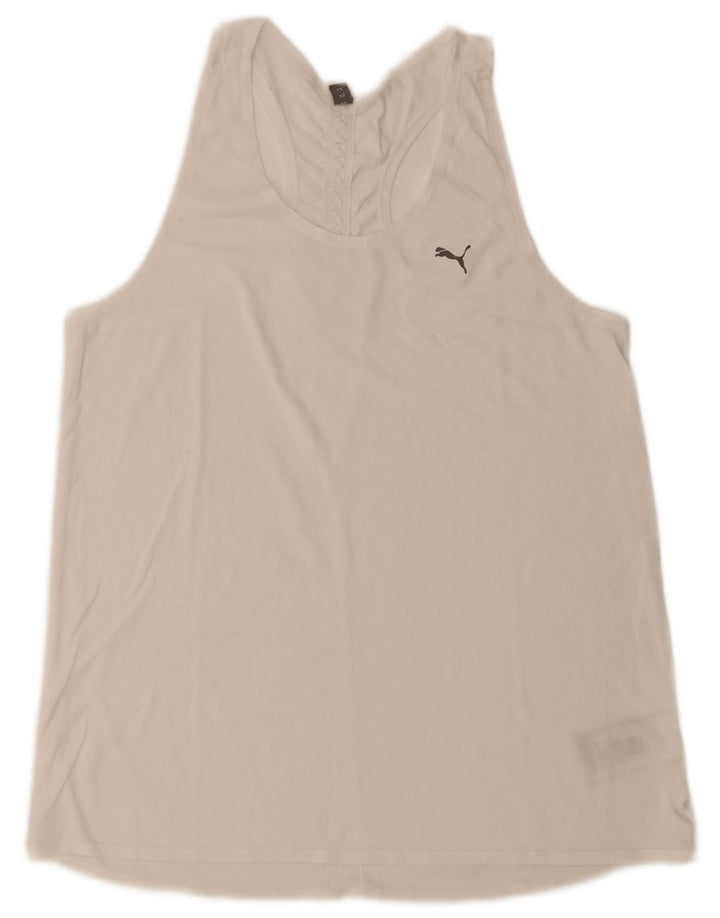 Puma Womens Vest Top UK 12 Médio Poliéster Branco