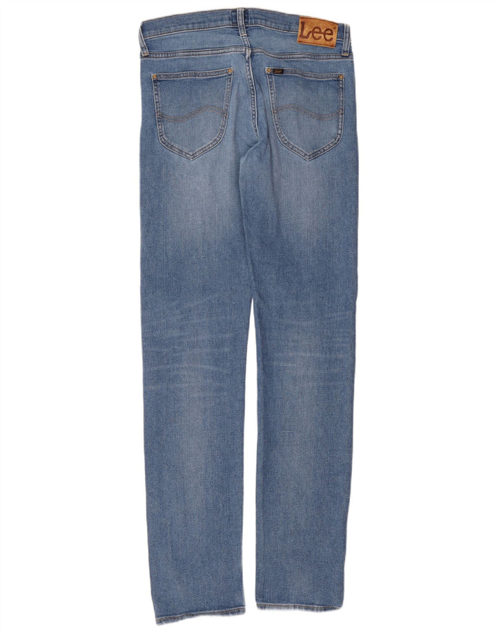 Lee Mens Daren Straight Jeans W32 L36 Azul Algodão