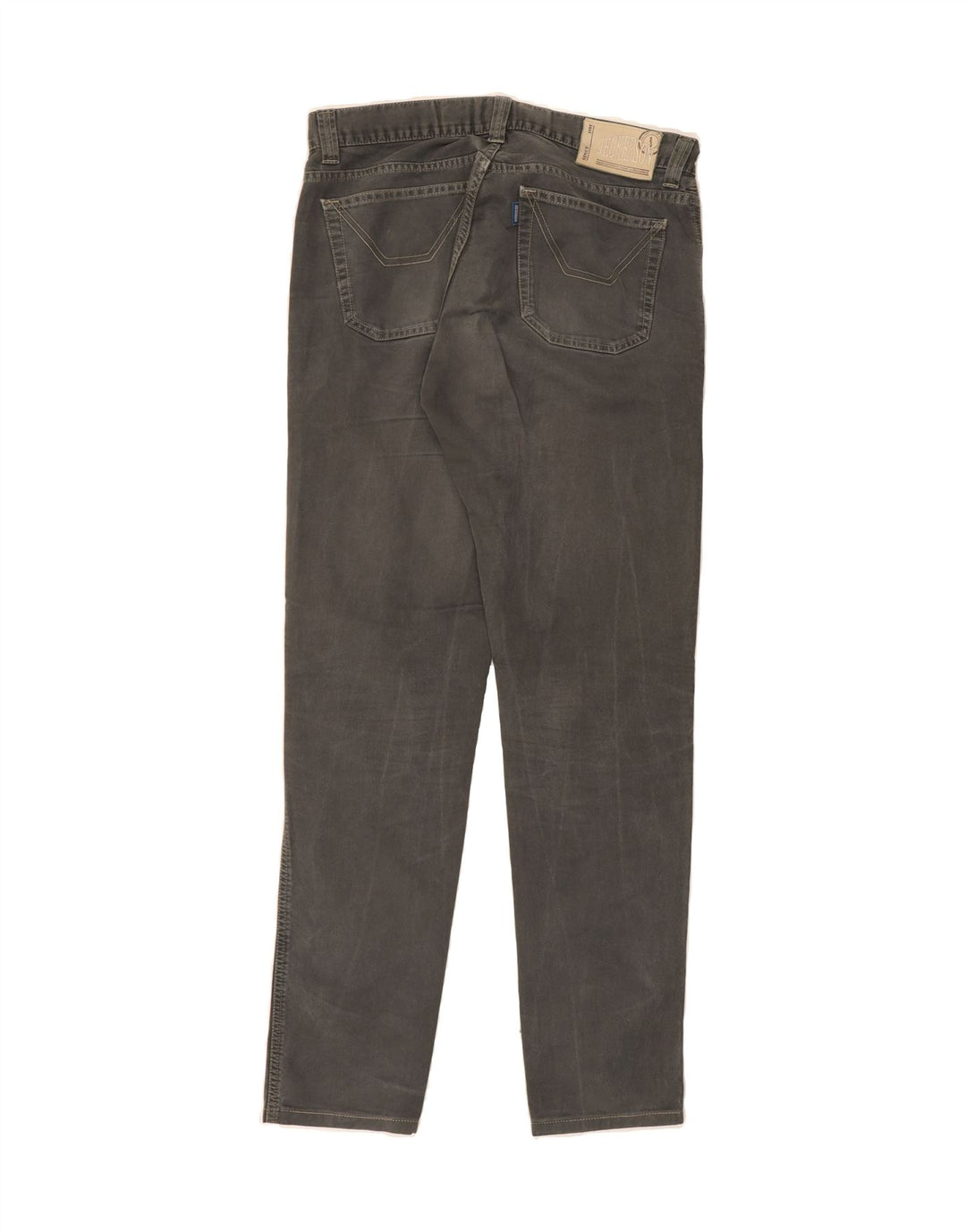 JECKERSON Mens Slim Casual Trousers W36 L34 Grey Cotton Vintage Jeckerson and Second-Hand Jeckerson from Messina Hembry 