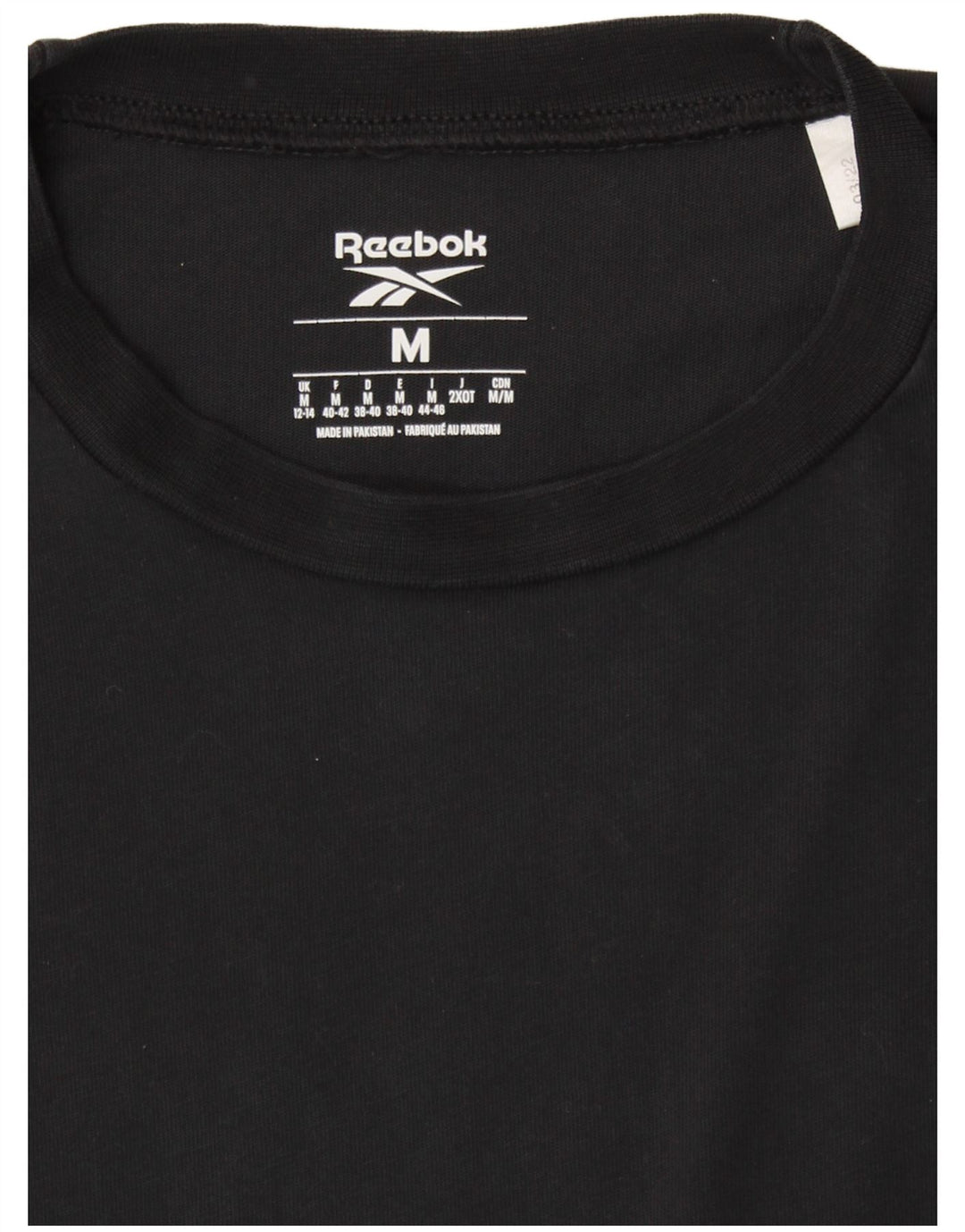 REEBOK Camiseta Feminina Oversized Graphic UK 12/14 Médio Preto