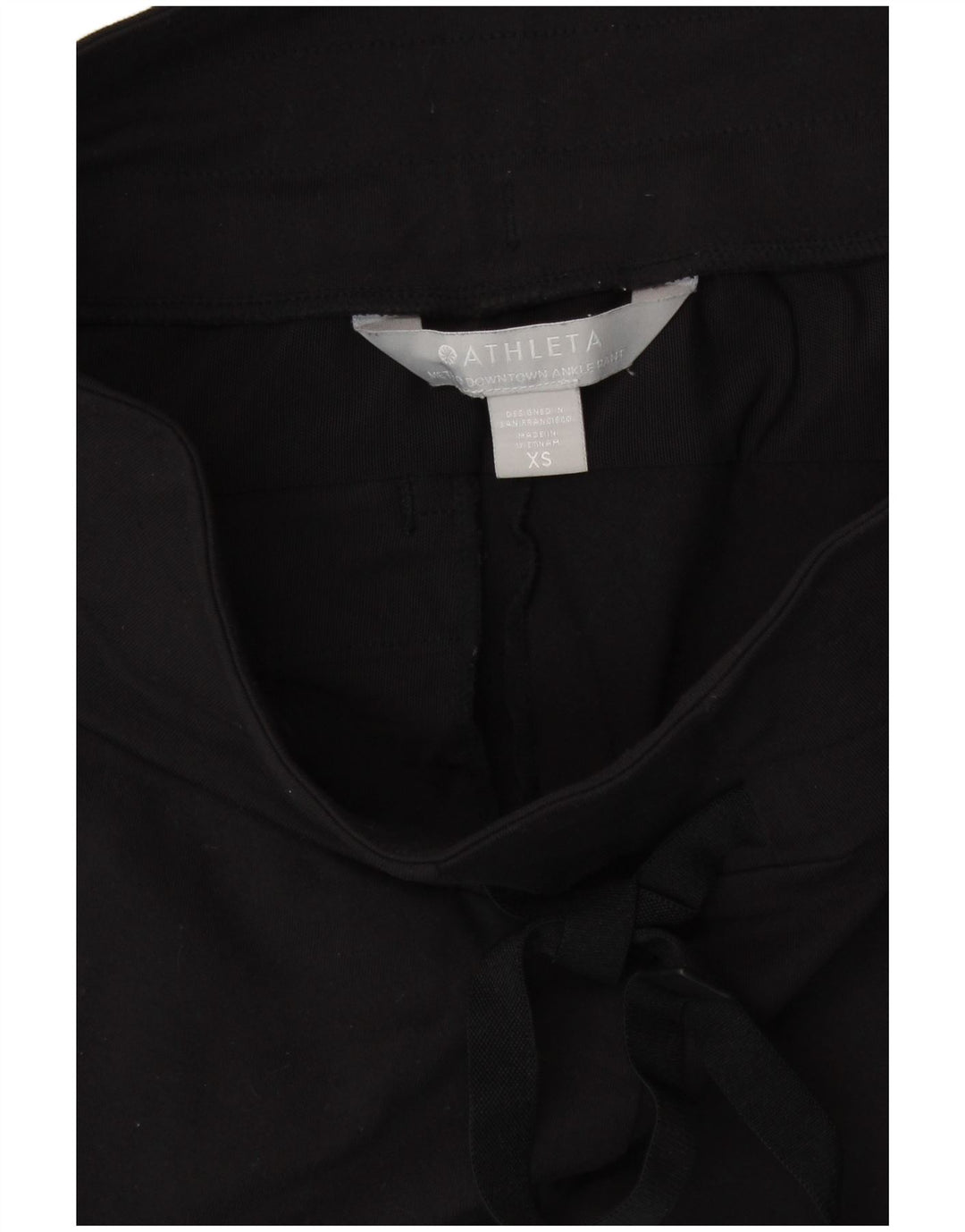 Calça de treino feminina ATHLETA UK 6 XS preto nylon