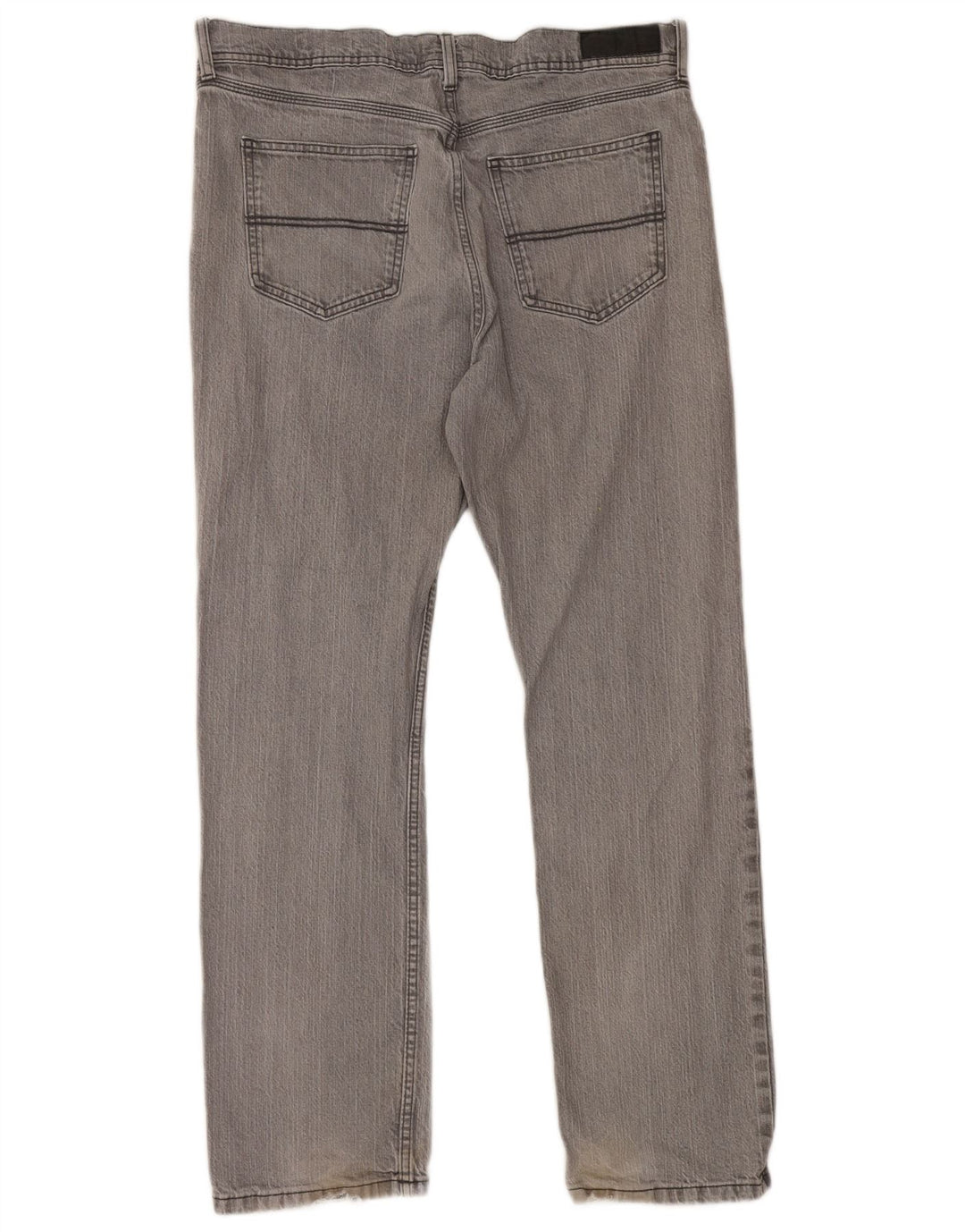 Marks & Spencer Masculino Stretch Regular Straight Jeans W36 L31 Algodão Cinza