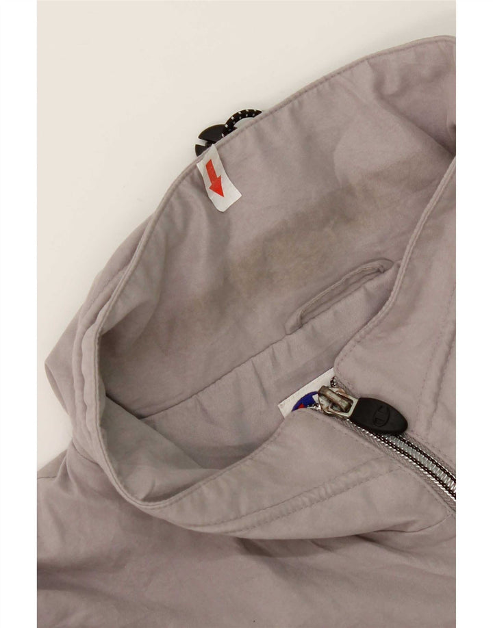 Jaqueta de chuva masculina Champion UK 42 XL cinza colorblock poliéster