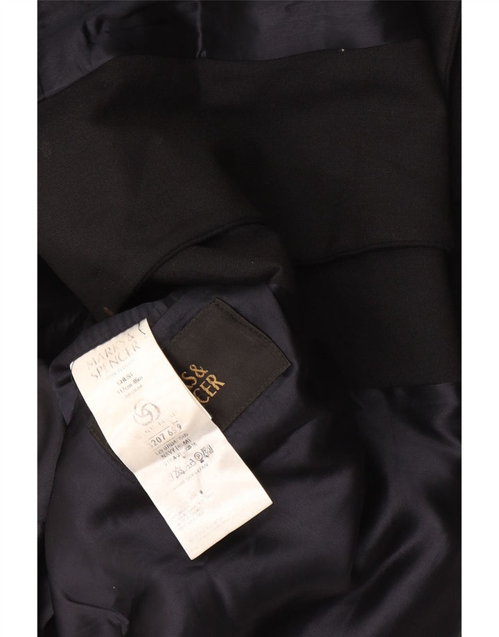 Jaqueta blazer masculina de 3 botões Marks & Spencer Reino Unido 38 azul marinho médio