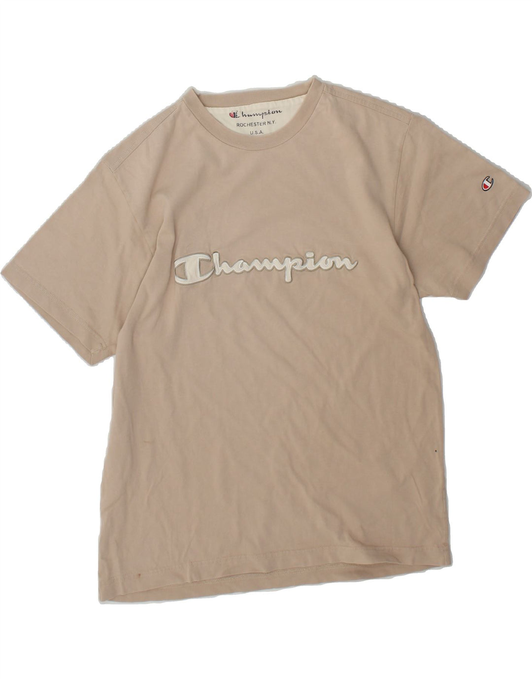 CHAMPION Mens Graphic T-Shirt Top Medium Grey Vintage Champion and Second-Hand Champion from Messina Hembry 