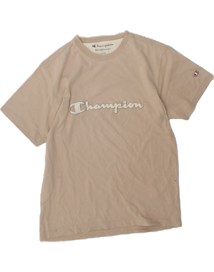 CHAMPION Mens Graphic T-Shirt Top Medium Grey Vintage Champion and Second-Hand Champion from Messina Hembry 