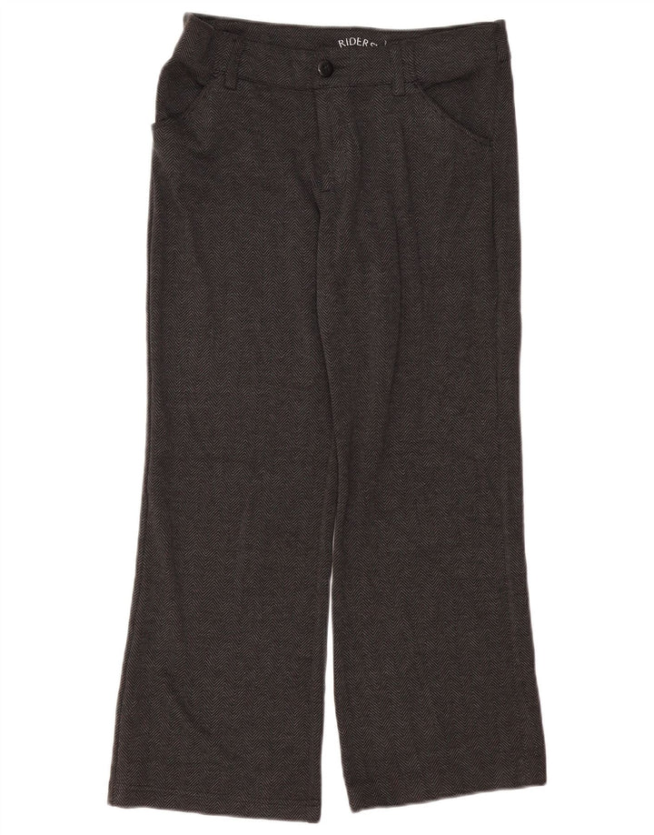 LEE Calça feminina Riders Bootcut cortada W32 L25 cinza espinha de peixe