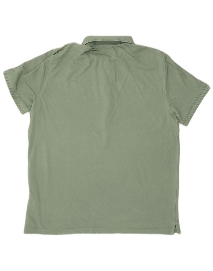 Camisa polo masculina MASSIMO DUTTI grande algodão verde