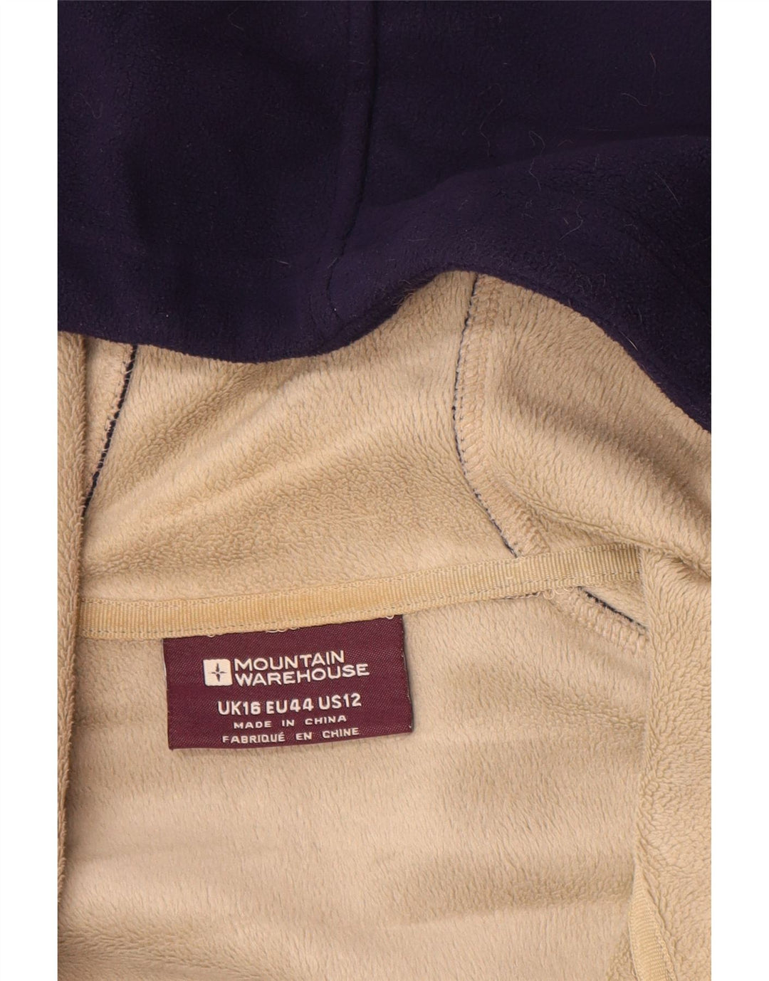 Jaqueta feminina de lã com capuz MOUNTAIN WAREHOUSE Reino Unido 16 grande azul marinho