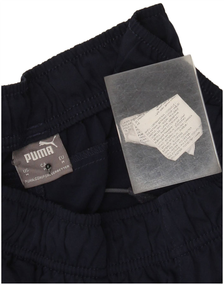 Shorts esportivos masculinos Puma médio azul marinho poliéster