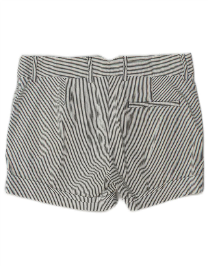 Shorts chino feminino Zara pequeno W27 listrado branco
