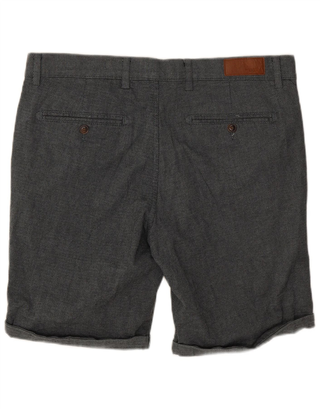 Shorts Chino Masculino Jack & Jones Grande W34 Algodão Manchado Cinza
