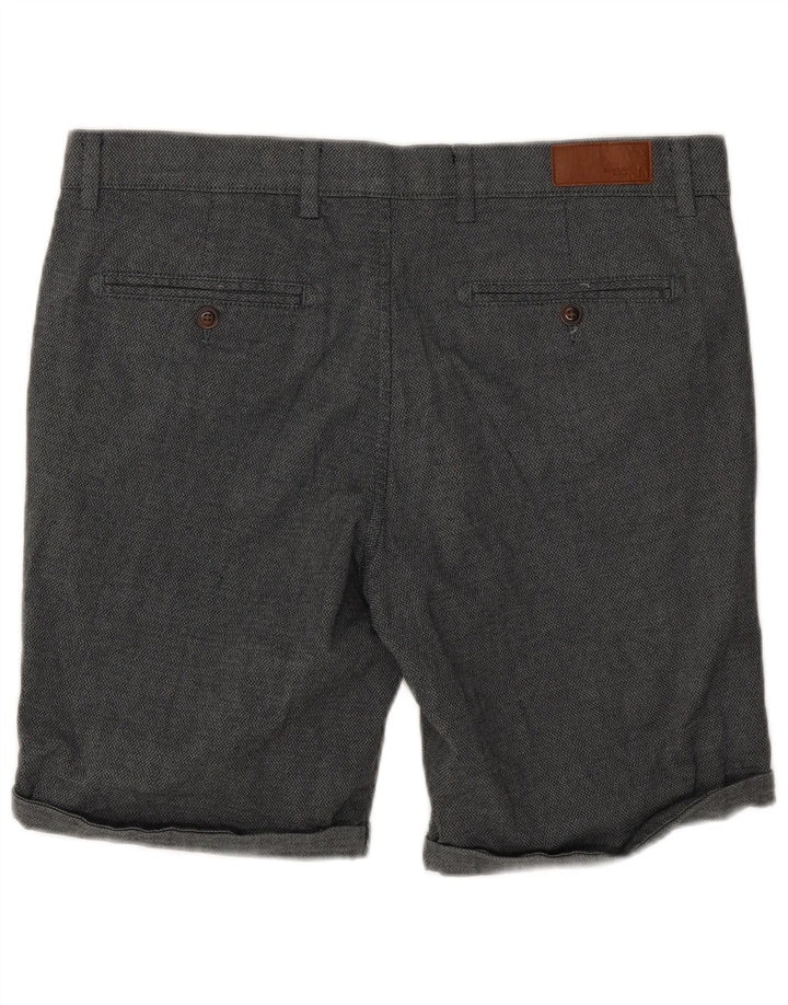 Shorts Chino Masculino Jack & Jones Grande W34 Algodão Manchado Cinza