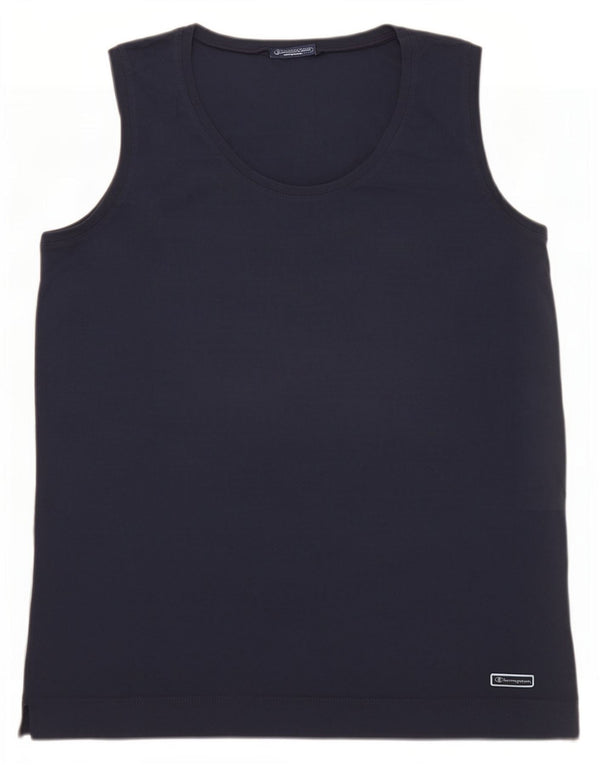 Colete masculino Champion XL azul marinho algodão