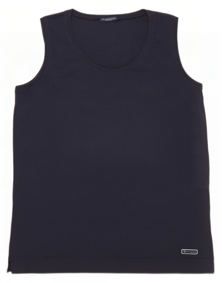 Colete masculino Champion XL azul marinho algodão