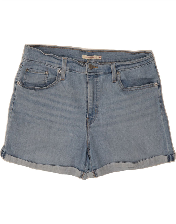 LEVI'S Womens Denim Shorts W32 Large Blue Cotton Vintage Levi's and Second-Hand Levi's from Messina Hembry 