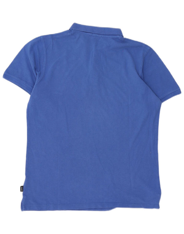 Camisa polo masculina Liu Jo grande algodão azul