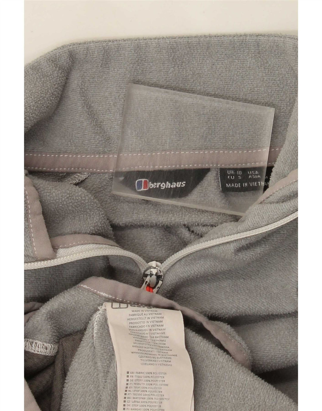 Jaqueta de lã feminina Berghaus UK 10 poliéster cinza pequeno