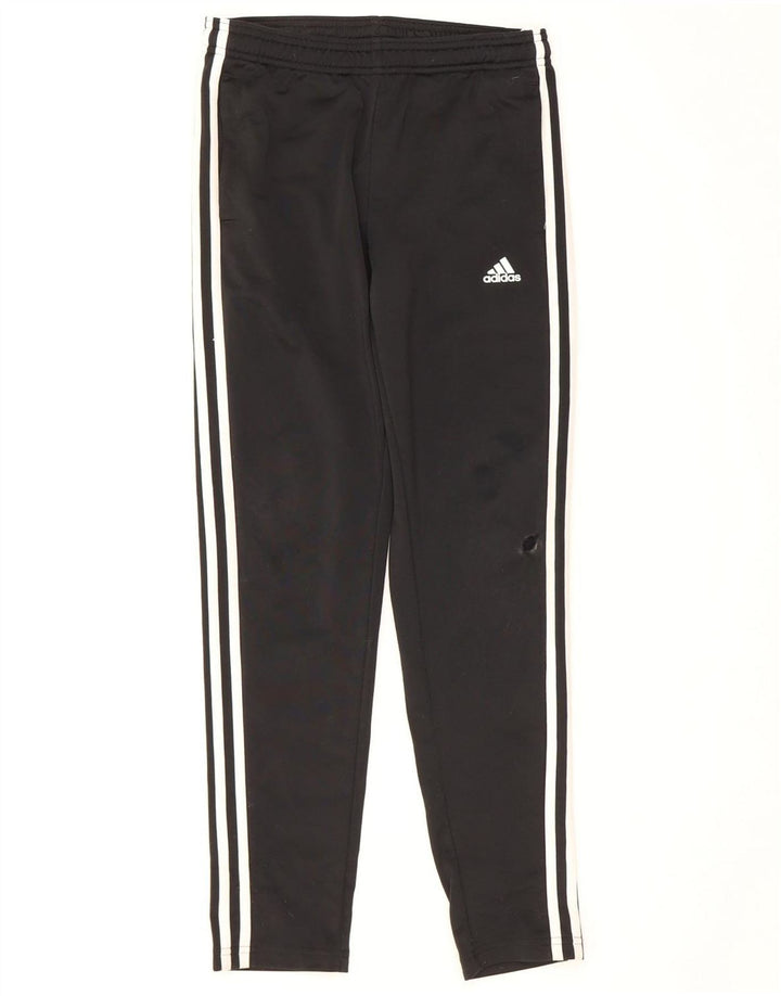 Calças de treino Adidas meninos 11-12 anos poliéster preto