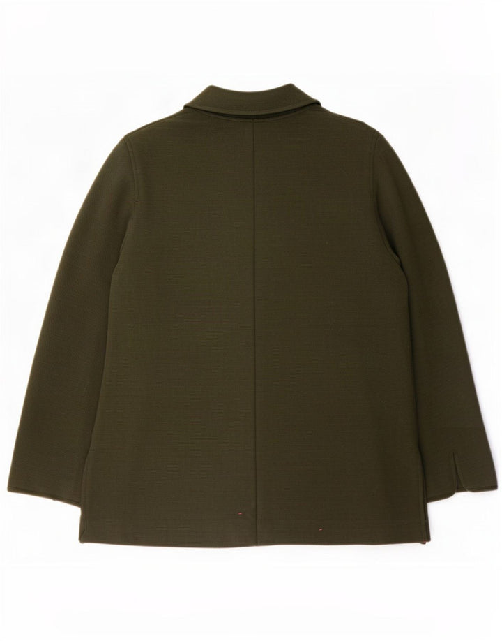 Jaqueta blazer feminina Luisa Spagnoli com 1 botão Reino Unido 18 XL verde