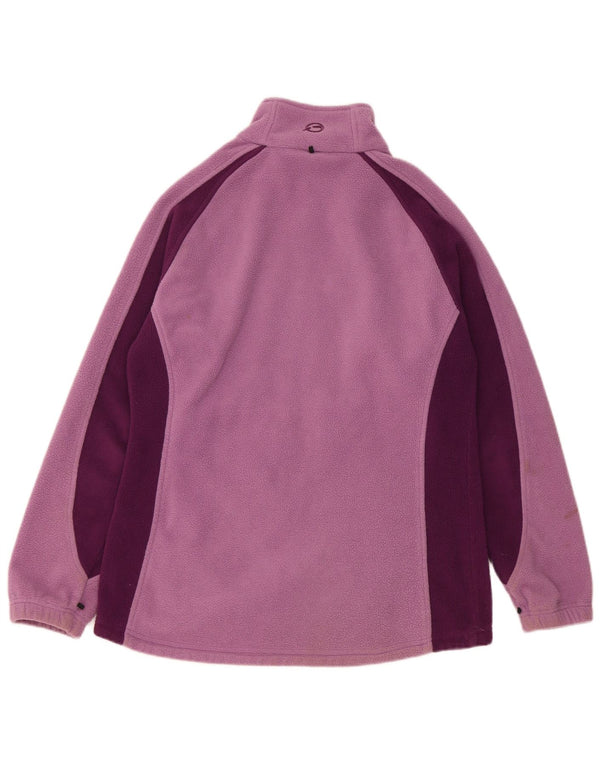 Jaqueta feminina de lã com forro Sprayway UK 12 bloco colorido roxo médio