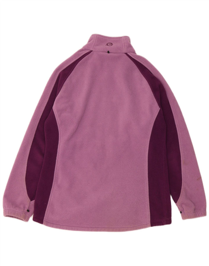 Jaqueta feminina de lã com forro Sprayway UK 12 bloco colorido roxo médio