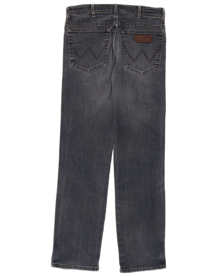 WRANGLER Masculino Texas Stretch Straight Jeans W32 L32 Azul Algodão