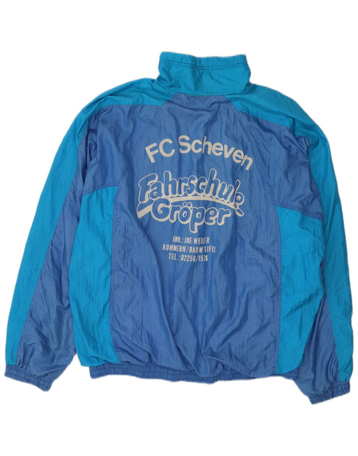 Jaqueta masculina Rucanor com agasalho gráfico UK 44/46 XL azul colorblock