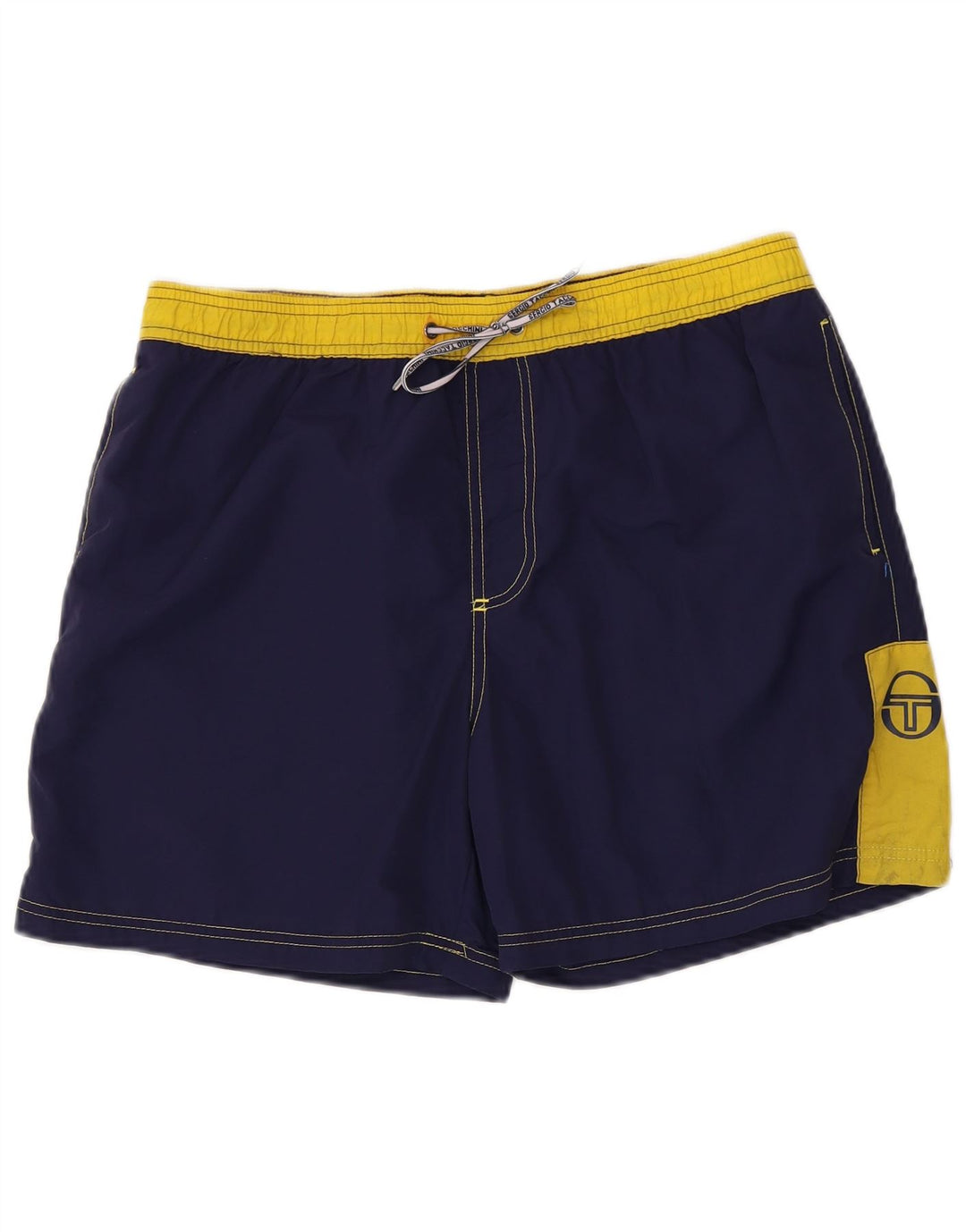 Shorts de natação masculino Sergio Tacchini XL azul marinho Colourblock poliamida