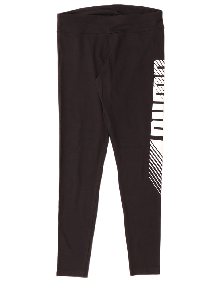 Leggings PUMA Feminino UK 12 Médio Algodão Preto