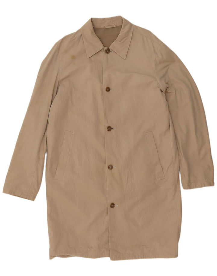 Sobretudo masculino Hugo Boss UK 42 XL algodão bege