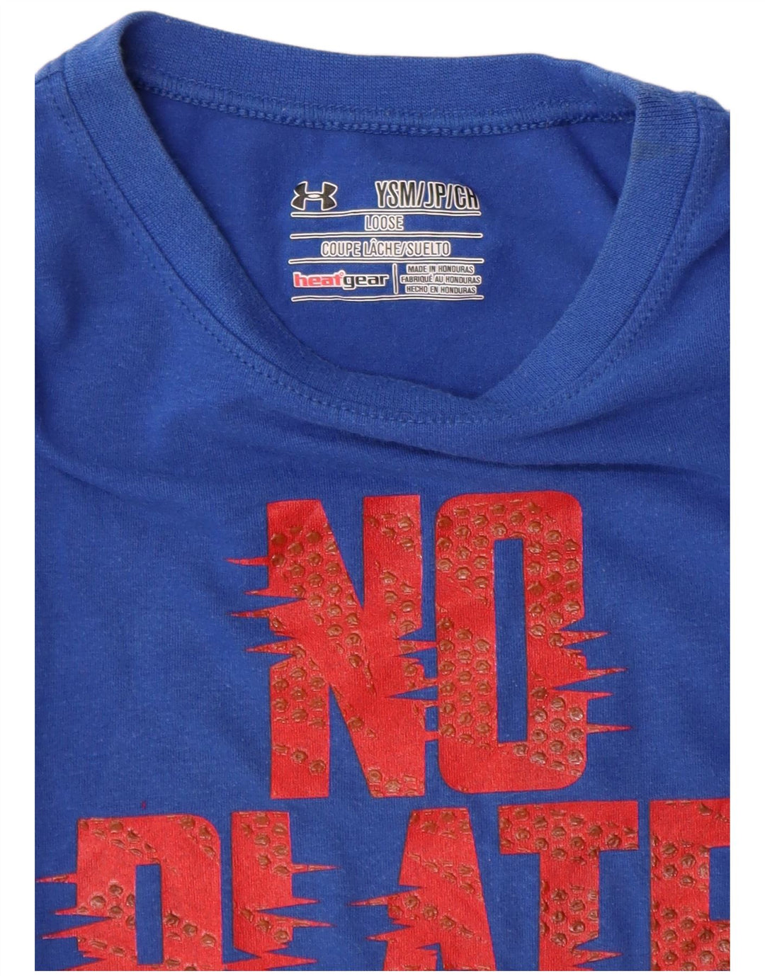 Camiseta gráfica UNDER ARMOUR Boys Heat Gear Top 7-8 anos pequeno azul