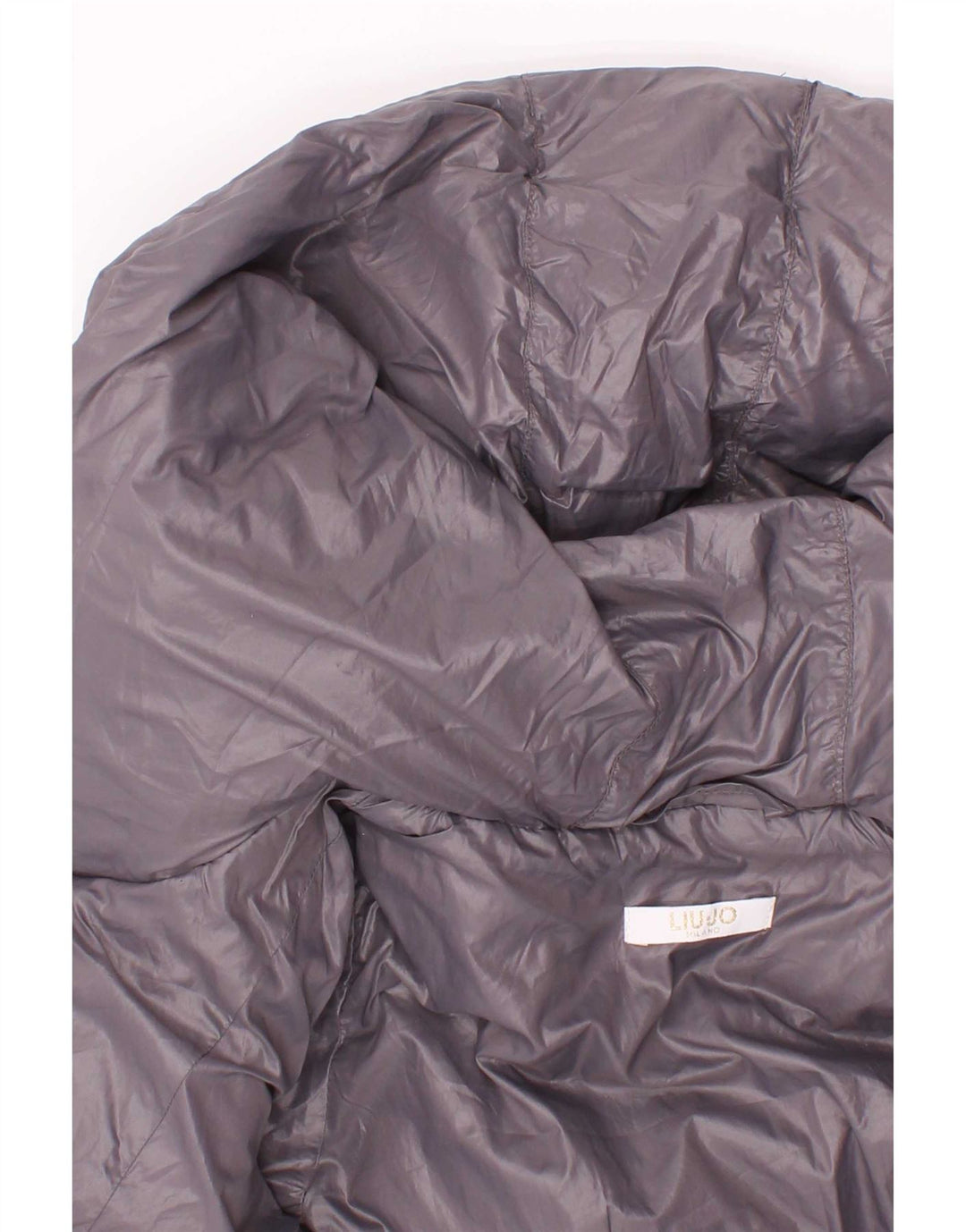 Jaqueta acolchoada com capuz para meninas Liu Jo 5-6 anos cinza
