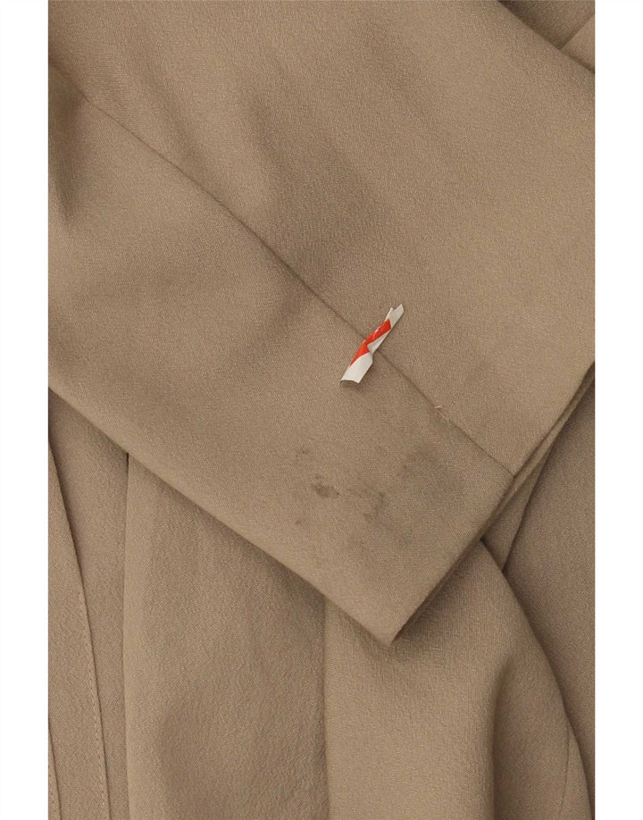 Jaqueta Blazer Masculina Vintage com 1 Botão Reino Unido 38 Viscose Bege Médio